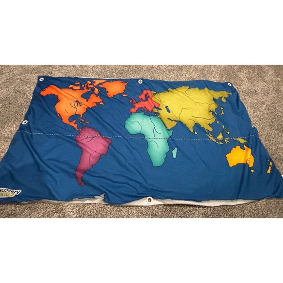 Discovery Kids Fabric Activity World Map  60 Pieces Learn While‎ Having Fun - Picture 8 of 9